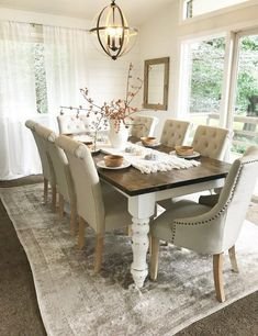 Hampton 8-Seater Farmhouse Dining Set – Rustic Table with Linen Chairs Hampton 8-Seater Farmhouse Dining Set – Rustic Table with Linen Chairs